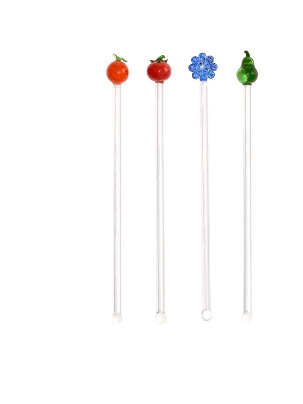 Better Homes & Gardens Borosilicate Glass Stir Sticks, 4 Pieces, Dishwasher Safe